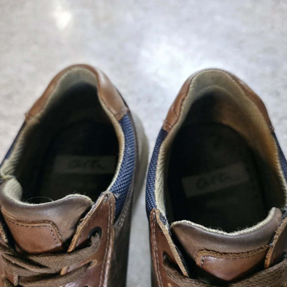 Ara Gore-Tex Waterproof Sneakers Side Zip Lace Up Shoes Mens Size 9.5 - 10